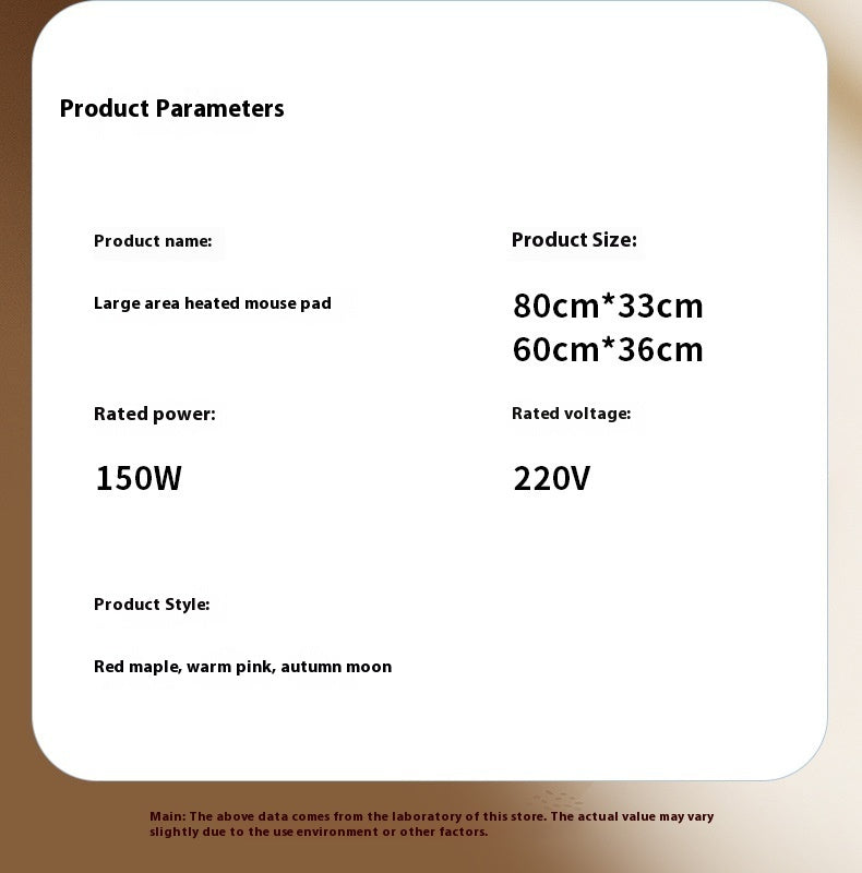 Winter Heating Cartoon Heating Mouse Pad Table Heating Mat Office Constant Temperature Heating Student Table Mat